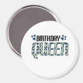 Birthday Queen Magnet (Vorderseite/Rückseite)