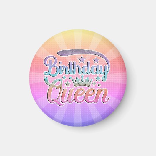 Birthday Queen Magnet (Vorne)