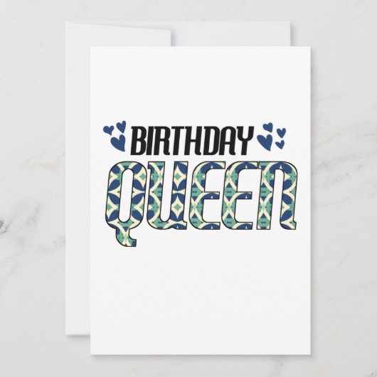 Birthday Queen Save The Date (Vorderseite)