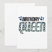 Birthday Queen Save The Date (Vorne/Hinten)