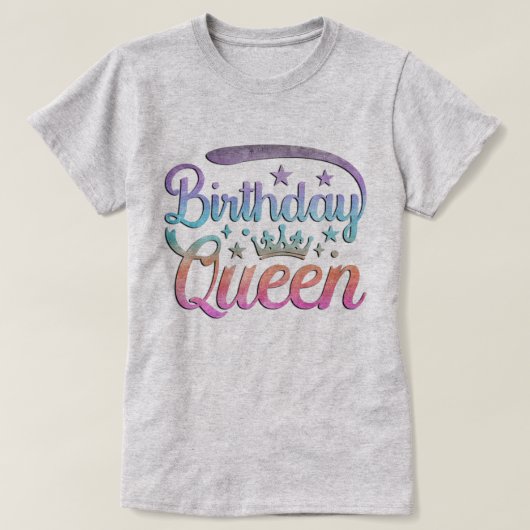 Birthday Queen T-Shirt (Design vorne)