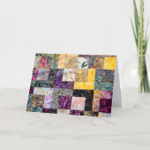 Birthday Quilt Pattern Karte (Vorderseite)