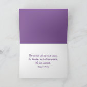 Birthday Quirky Old Ladies with Red Wine Karte (Innenseite)