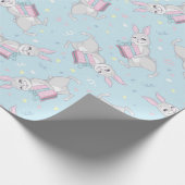 Birthday Rabbit Pattern Geschenkpapier (Ecke)
