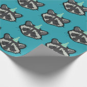 Birthday Raccoon Geschenkpapier (Ecke)