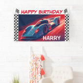 BIRTHDAY RACING CAR BANNER (Insitu)