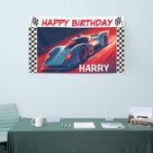 BIRTHDAY RACING CAR BANNER (Messeveranstaltung)