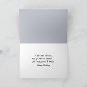 Birthday Ragdoll Chat On a Fur Rug Karte (Innenseite)