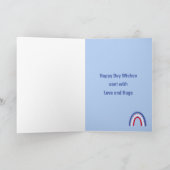 Birthday Rainbow Age Boho Card Karte (Innenseite)