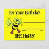 Birthday Recognition Award Postkarte (Vorderseite)