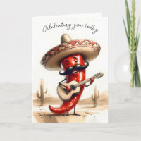 Birthday Red Chili Pepper Musician