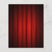 Birthday Red Gold Film Theater Einladung Flyer (Hinten)