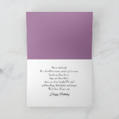 Birthday Red Tulips und Lilac Bouquet (Innenseite)