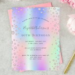 Birthday Regenbogen Rose Gold Diamantrosa Einladun Postkarte<br><div class="desc">Eine trendige, stilvolle und glamouröse Einladung für die 50. (oder jedes Alter) Geburtstagsfeier einer Frau. Ein regenbogenfarbener Hintergrund in lila, rosa, goldfarbenen Rose und Minzgrün mit eleganten Imitaten Rose Gold Diamant sprinkle. Der Name ist mit einem grauen, modernen Handschrift geschrieben. Personalisieren Sie Ihre Party-Daten und fügen Sie sie hinzu. Zurück:...</div>