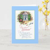 Birthday Rhyme Karte (Gelbe Blume)