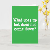 Birthday Riddle Karte (Gelbe Blume)