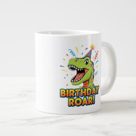 Birthday Roar Cute Dinosaur Birthday Party Design Jumbo-Tasse