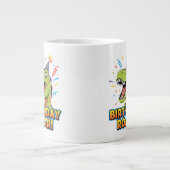 Birthday Roar Cute Dinosaur Birthday Party Design Jumbo-Tasse (Vorderseite)