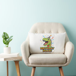 Birthday Roar Cute Dinosaur Birthday Party Design Lendenkissen