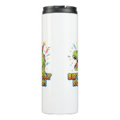 Birthday Roar Cute Dinosaur Birthday Party Design Thermosbecher (Rückseite)