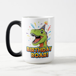 Birthday Roar Cute Dinosaur Birthday Party Design Verwandlungstasse