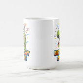 Birthday Roar Cute Dinosaur Birthday Party Design Verwandlungstasse (Zentrum)