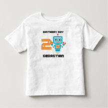 Birthday Robot Age Tshirt