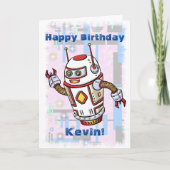 Birthday Robot Karte (Vorderseite)