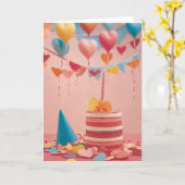 Birthday Robot Overload Karte (Gelbe Blume)