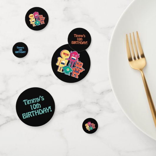 Birthday Robot Table Confetti Konfetti (Gruppe)