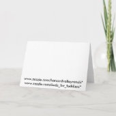 Birthday Rock Karte (Rückseite)