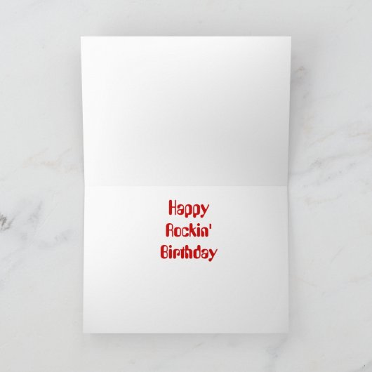 Birthday Rock Karte (Innenseite)