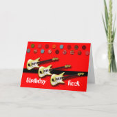 Birthday Rock Karte (Vorderseite)