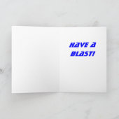 Birthday Rocketship Karte (Innenseite)