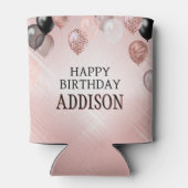 Birthday Rose Gold Balloons Dosenkühler (Rückseite)