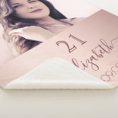 Birthday Rose Gold Rose Foto Name Sherpadecke (3/4)