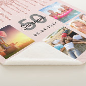 Birthday Rose Goldene Rose Glitzer Foto Sherpadecke (3/4)