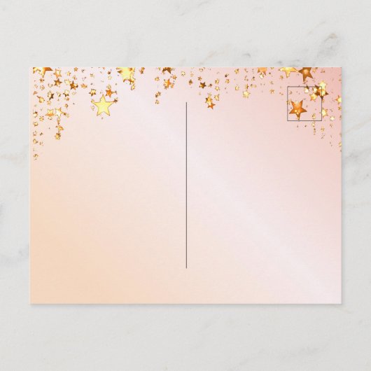 Birthday Rose Goldfloralen Bordeaux Einladung Postkarte (Rückseite)