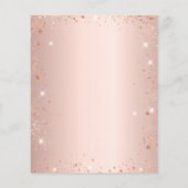 Birthday Rose Paris Eiffel Einladung (Rückseite)