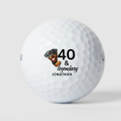 Birthday Rottweiler gift Golfball (Vorderseite)