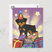Birthday Rottweiler Postkarte (Vorne/Hinten)