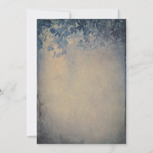 Birthday Rustic Garden Lights Einladung (Rückseite)