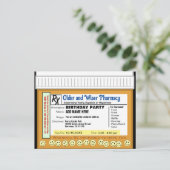 Birthday RX für Spaß Postkarte (Stehend Vorderseite)