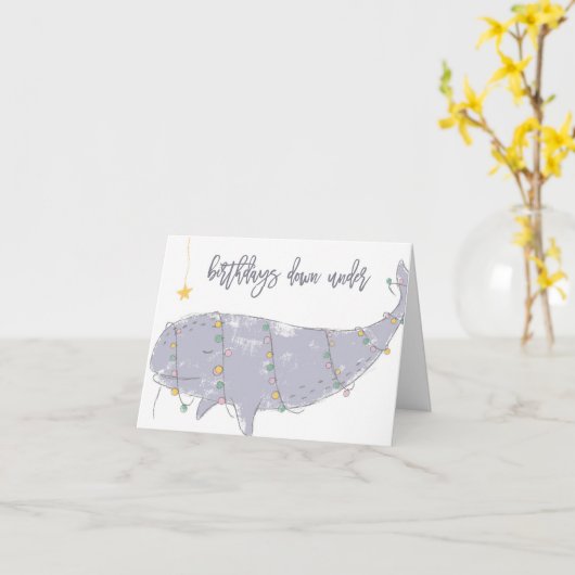 Birthday’s Down Under Karte (Gelbe Blume)