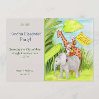 Birthday Safari Geburtstag Einladung