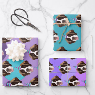Birthday Saint Bernard Geschenkpapier Set