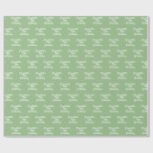 Birthday Salbei Geschenkpapier (Flach)