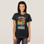 Birthday Saurus Festive Dinosaur T-Shirt (Vorne ganz)