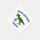 "Birthday-Saurus" Kinderkind Dinosaurier Geburtsta Serviette (Ecke)