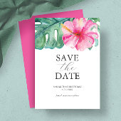 Birthday Save The Date Cards Tropical Theme